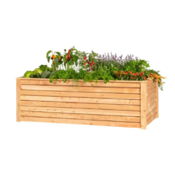 Verhoogde plantenbak Donau, lariks 190 x 90 x 65 cm